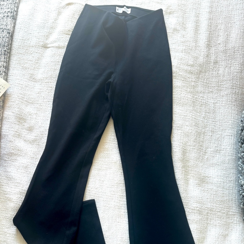 Mango flare black leggings